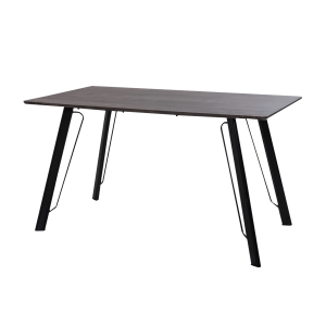 Angle 6 Seater Dining Table Dark Grey