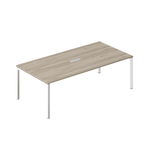 Jessy Meeting Table Walnut/White