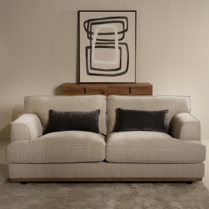 Carlos 2 Seater with Pillow Grey