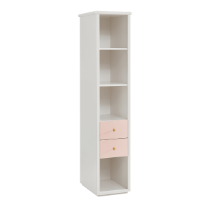 Khloe Kids Bookcase Pink/White