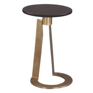 Bartin Side Table Black Marble