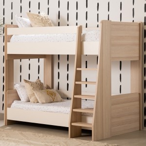 Flexy 90X200 Kids Bunk Bed Oak/Cream