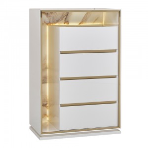 Pegaso Chest Of Drawers Cream/Gold