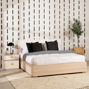 Flexy 160x200 Bed Oak/Cream