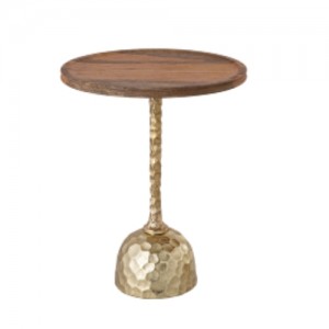 Quincy Big Side Table with Golden Base