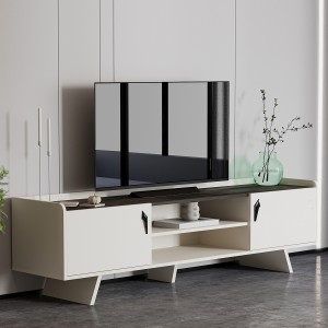 Lily TV Unit Dark Grey/White