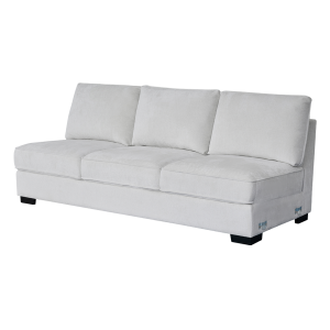 Drew 3 Seater Armless Sofa Beige