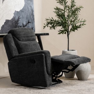 Alaska Left Arm Modular Recliner Dark Grey