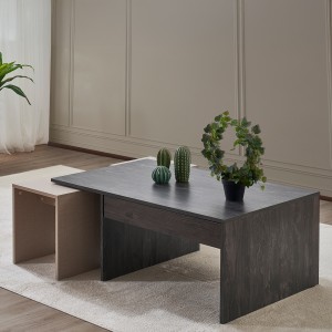 Tetrix Coffee Table Dark Oak/Beige