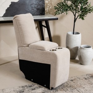 Alaska Consol with cupholder/Str/Usbchr Beige