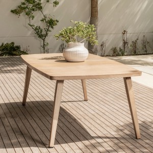 Nour 8 Seater Garden Dining Table Grey