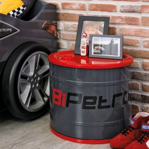 Champion Racer Gallon Kids Nightstand Red/Grey