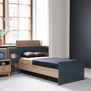Cedric 90X200 Kids Bed Oak/Green