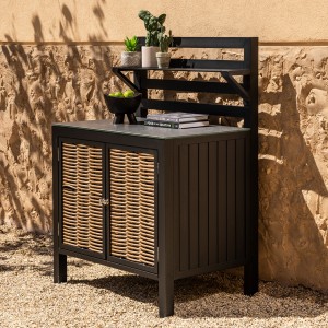 Kinda Garden Kitchen Right Table + Cabinet Black
