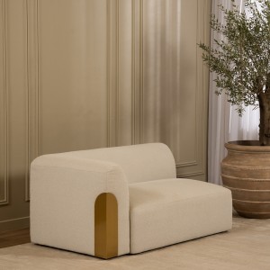 Lana 2 Seater Left Arm Diwaniya Beige