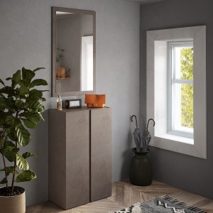 Frame 2-Door Shoe Cabinet Light Brown