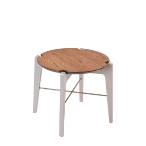 Arden Small End Table Oak/White