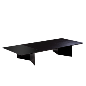Cassia Rectangular Coffee Table Black Oak