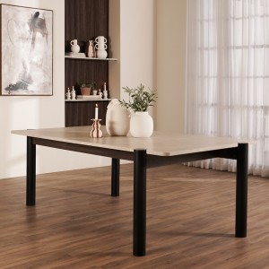 Naya 6 Seater Dining Table Brown