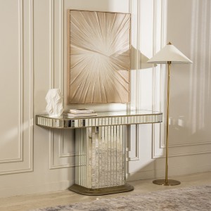 Kami Console Table Antique Gold/Silver