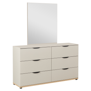 Diona Dresser with Mirror Champagne/Natural