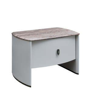 Lucas Nightstand Light Grey/Brown