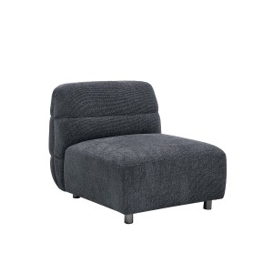 Nile 1-Seater Armless Sofa Dark Grey