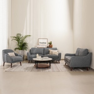 Sila 3+2+1 Sofa Set Grey