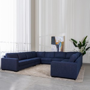 New Miami Small U Shape Corner Sofa -Blue