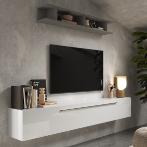 Infinity Modular Wall Unit Set White/Grey