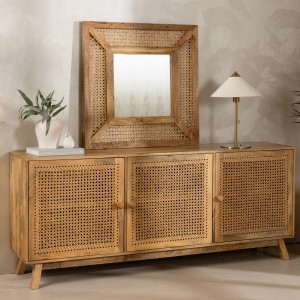 Kris Sideboard Cane With Mirror
