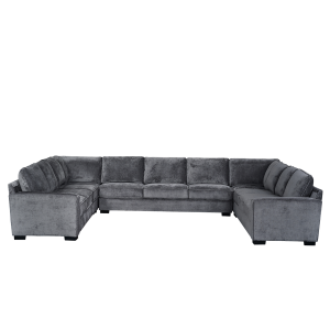 Drew Big U-Shape Corner Sofa Dark Grey