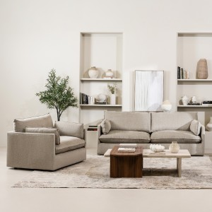 Eddy 4+4+1.5 Sofa Set Grey