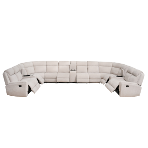 Alaska Big U-Shape Modular Sofa with Console Beige
