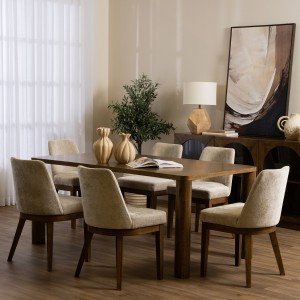 Carma 6+1 Dining Set Brown