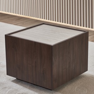 Berta End Table Oak/Stone
