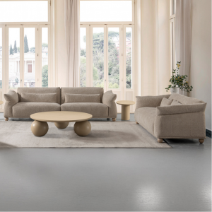 Wexford 4+3+1 Sofa Set Light Brown