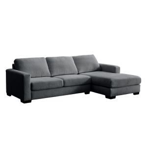 Montana 3 Seater Corner Sofa with Right Chaise Lounge Dark Grey