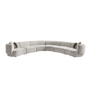 Elissa 6-Seater Corner Sofa Beige