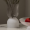Chalk Ribbed Vase White 16x16x31 cm