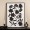 Clover Applique Art Black 70x100 cm