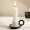 Opaque Candle Holder Black & White 7X6X3 cm