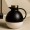 Alba Jug 1L Half Black With Gold Lid Round