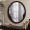 Luis Mirror Black 80X3X80 cm