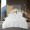Leela 5Pcs Embroidered Duvet Cover Set White 240X260 cm