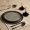 Athena Glass Dinner Plate Grey D:28 X H:1.4 cm