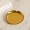 Round Shiny Metal Tray Gold 10X10 cm