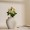 White Rosebud Spray Single Stem Flower 38 cm
