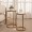 Yudu Set of 2 Side Table Marble Top White/Gold