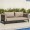 Emilia 3 Seater Garden Sofa Grey/Black